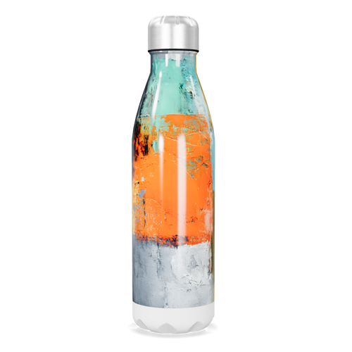 Garrafa Inox - Estampa Abstrata Colorida