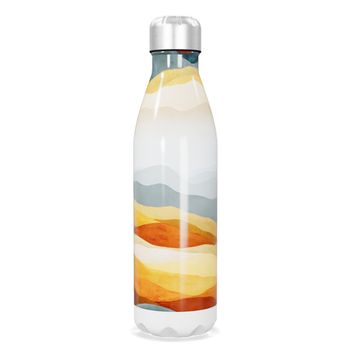 Garrafa Inox Estampada Colorida 500ml