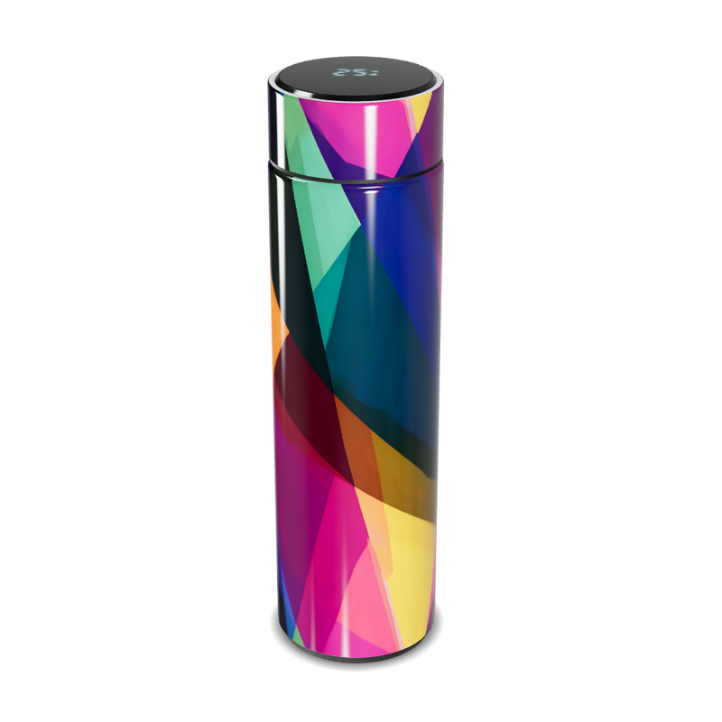 Garrafa Térmica Touch - Estampa Colorida Vidro