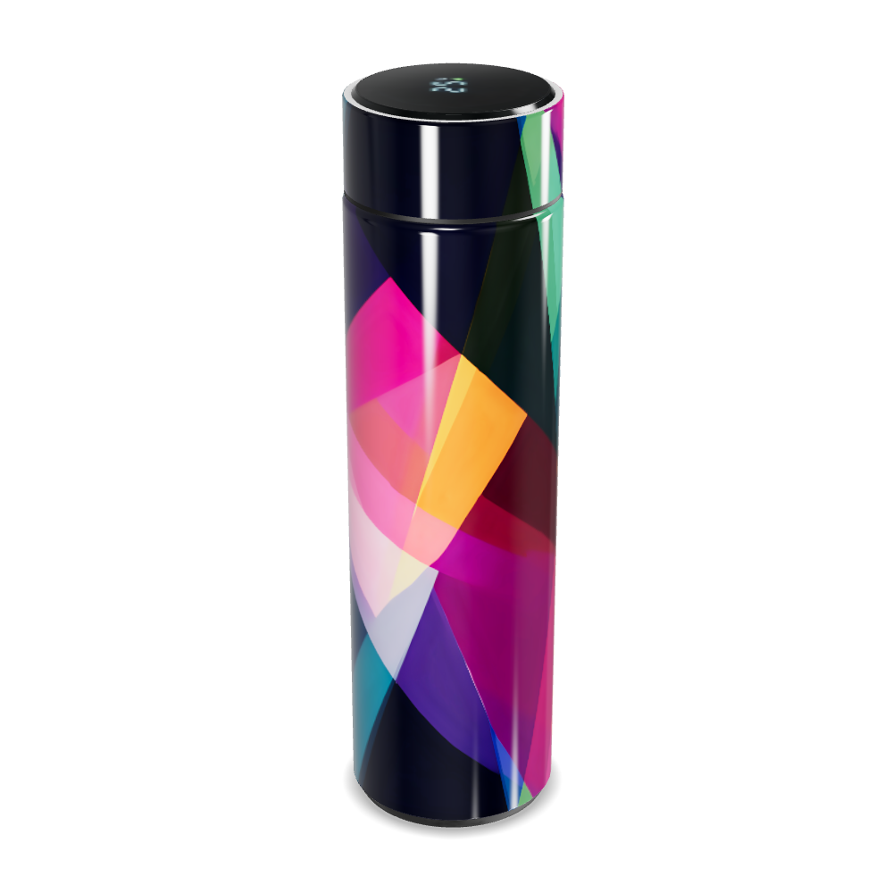 Garrafa Térmica Touch - Estampa Colorida Vidro