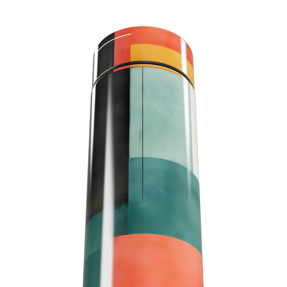 Garrafa Térmica Touch - Multicolorida Abstrata