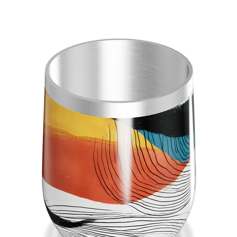 Copo Térmico Slim - Estampa Colorida Abstrata