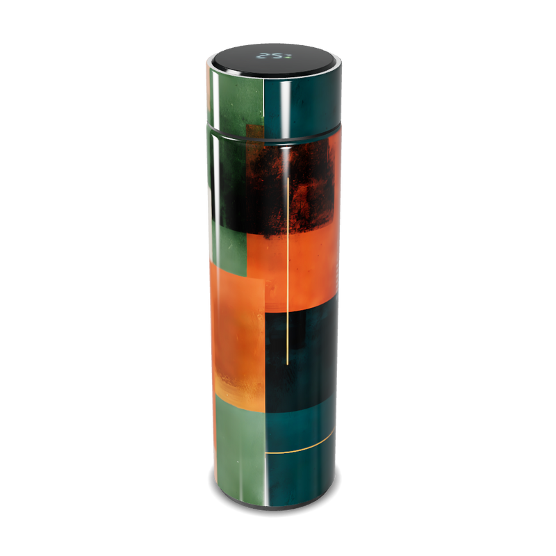 Garrafa Térmica Touch - Estampa Colorida Geométrica