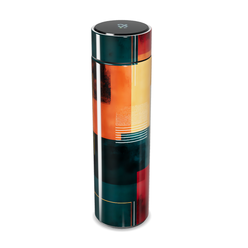 Garrafa Térmica Touch - Estampa Colorida Geométrica