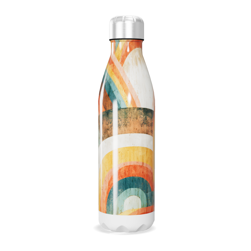 Garrafa Inox - Estampa Arco-Íris