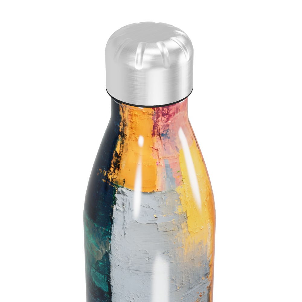 Garrafa Inox - Estampa Abstrata Colorida