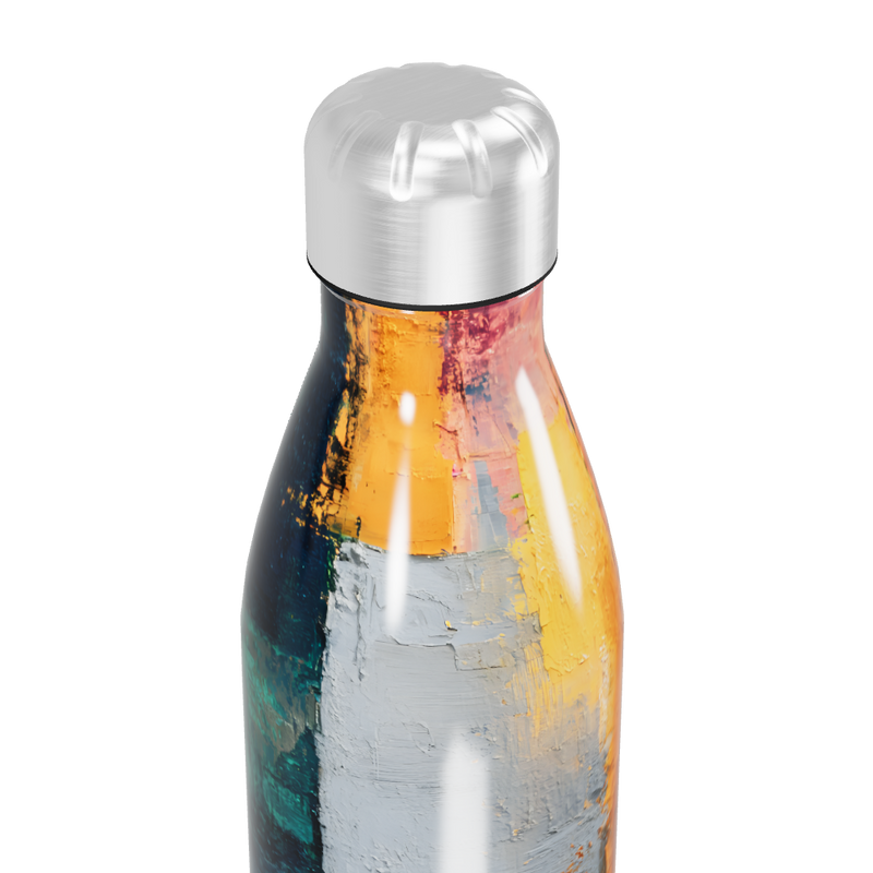 Garrafa Inox - Estampa Abstrata Colorida