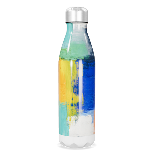 Garrafa Inox - Colorida com Estampa Abstrata