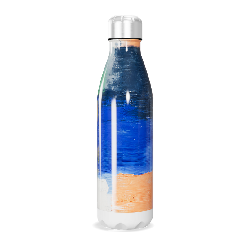 Garrafa Inox - Colorida com Estampa Abstrata
