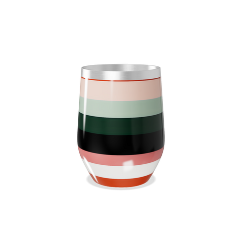 Copo Térmico Slim - Listras Multicoloridas