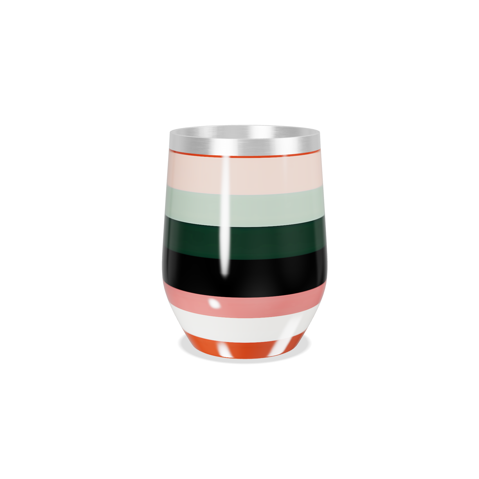 Copo Térmico Slim - Listras Multicoloridas