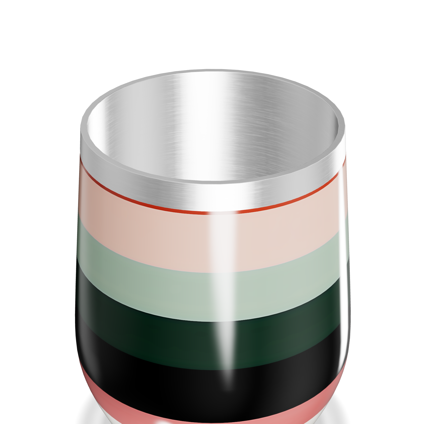 Copo Térmico Slim - Listras Multicoloridas