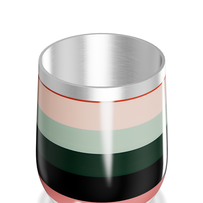 Copo Térmico Slim - Listras Multicoloridas