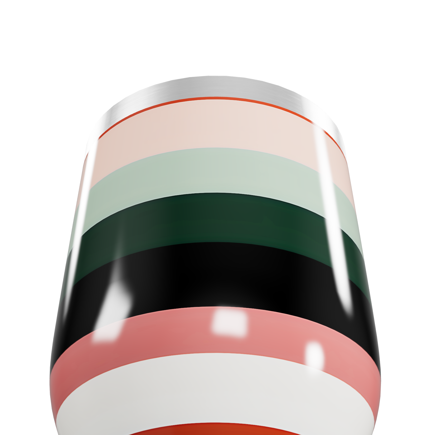 Copo Térmico Slim - Listras Multicoloridas