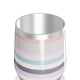 Copo Térmico Slim - Listrado Multicolorido Inox