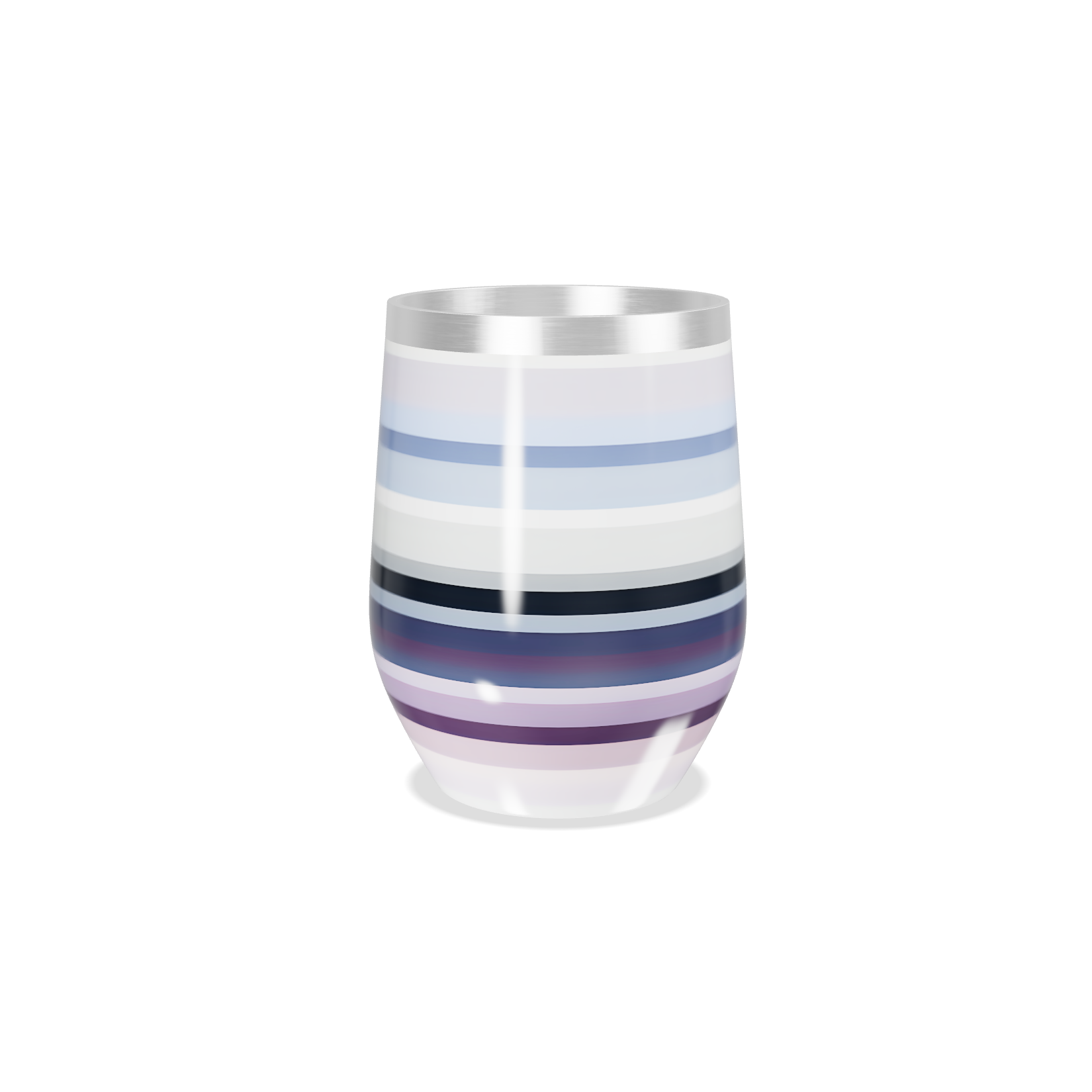 Copo Térmico Slim Listrado Aço Inox Colorido