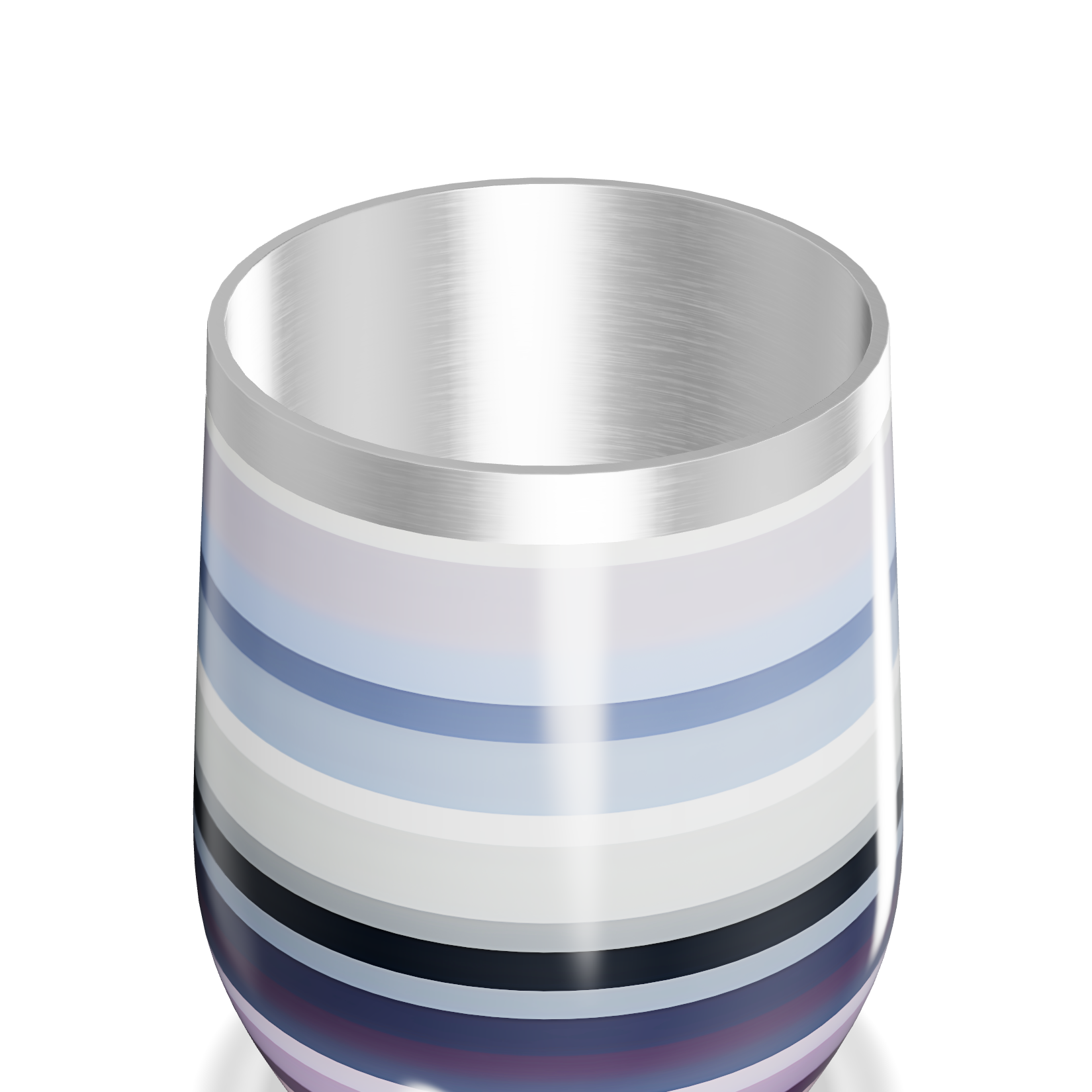 Copo Térmico Slim Listrado Aço Inox Colorido