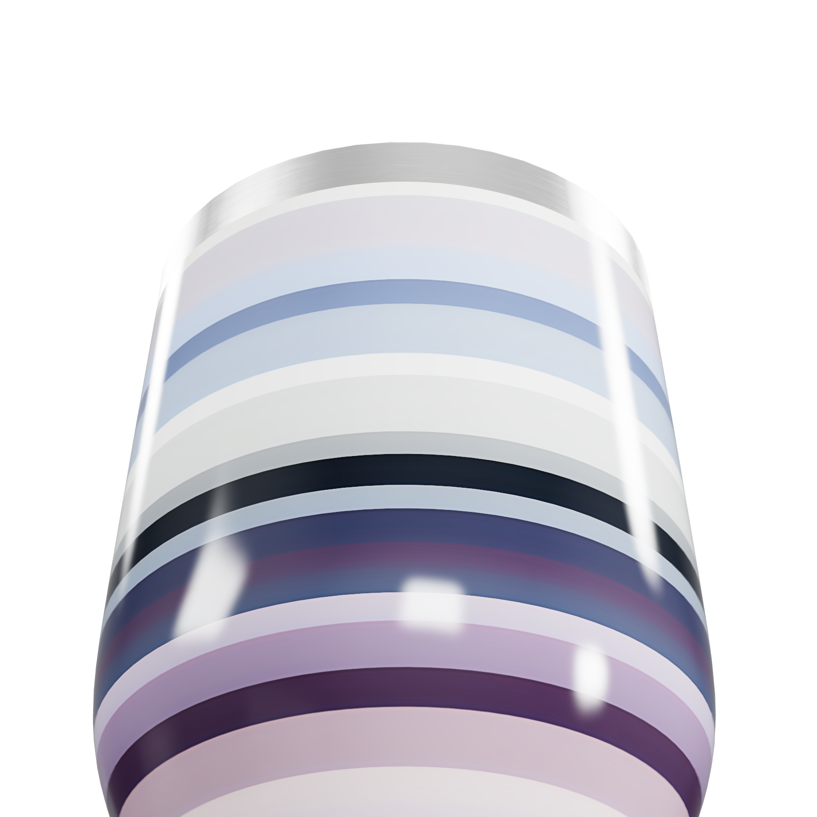 Copo Térmico Slim Listrado Aço Inox Colorido