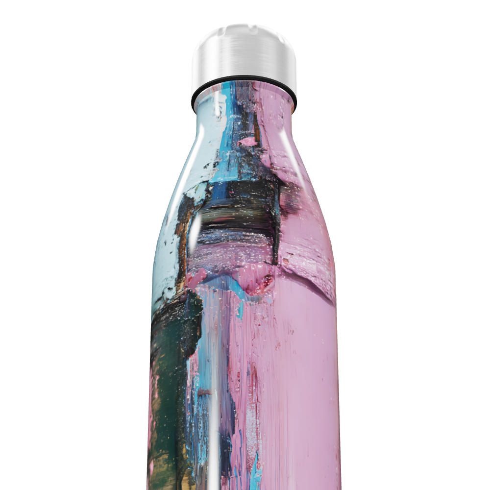 Garrafa Inox Estampada Colorida 500ml