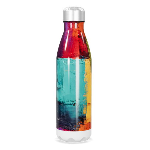 Garrafa Inox - Estampa Colorida Abstrata