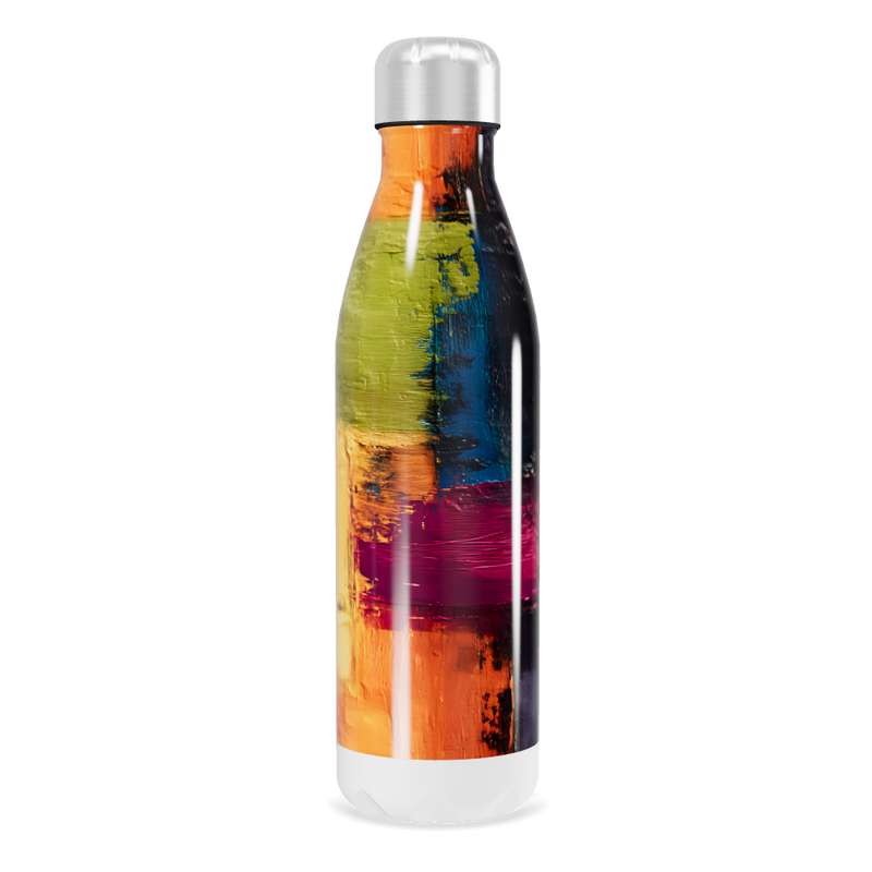 Garrafa Inox - Estampa Colorida Abstrata