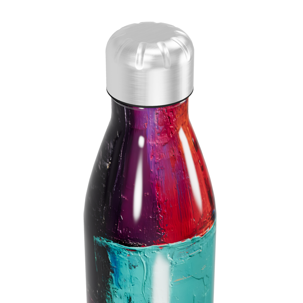 Garrafa Inox - Estampa Colorida Abstrata