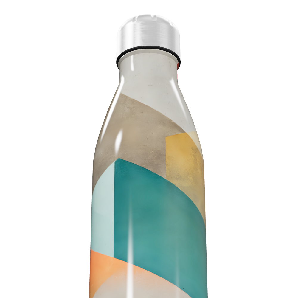 Garrafa Inox Estampada - Geométrica Colorida