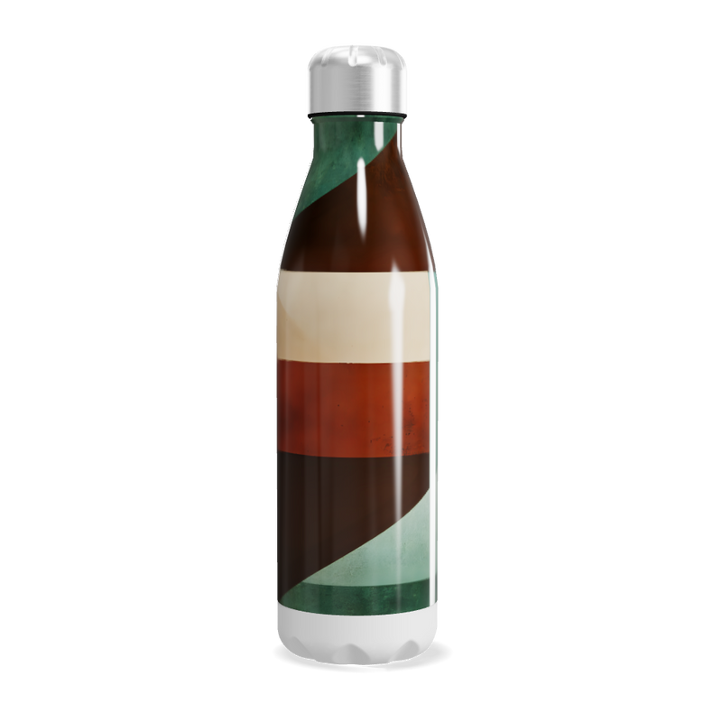 Garrafa Inox - Estampa Geométrica Colorida
