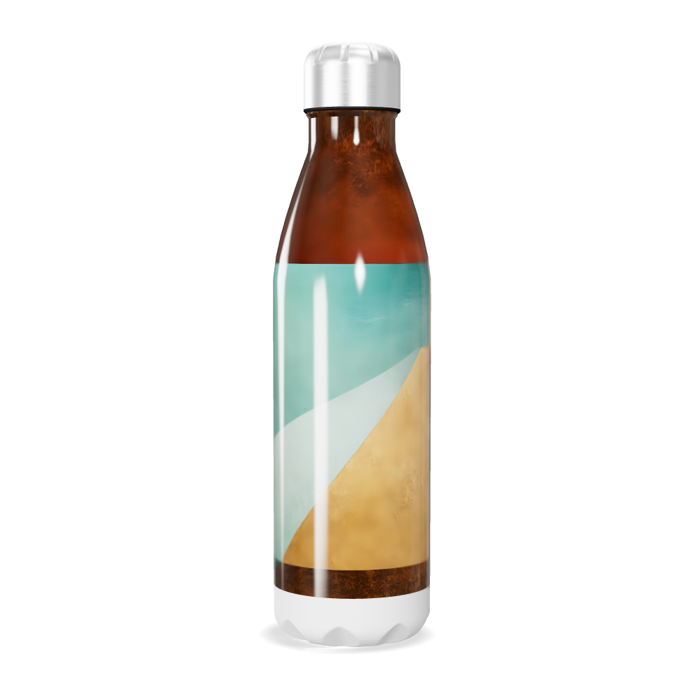 Garrafa Inox - Estampa Geométrica Colorida
