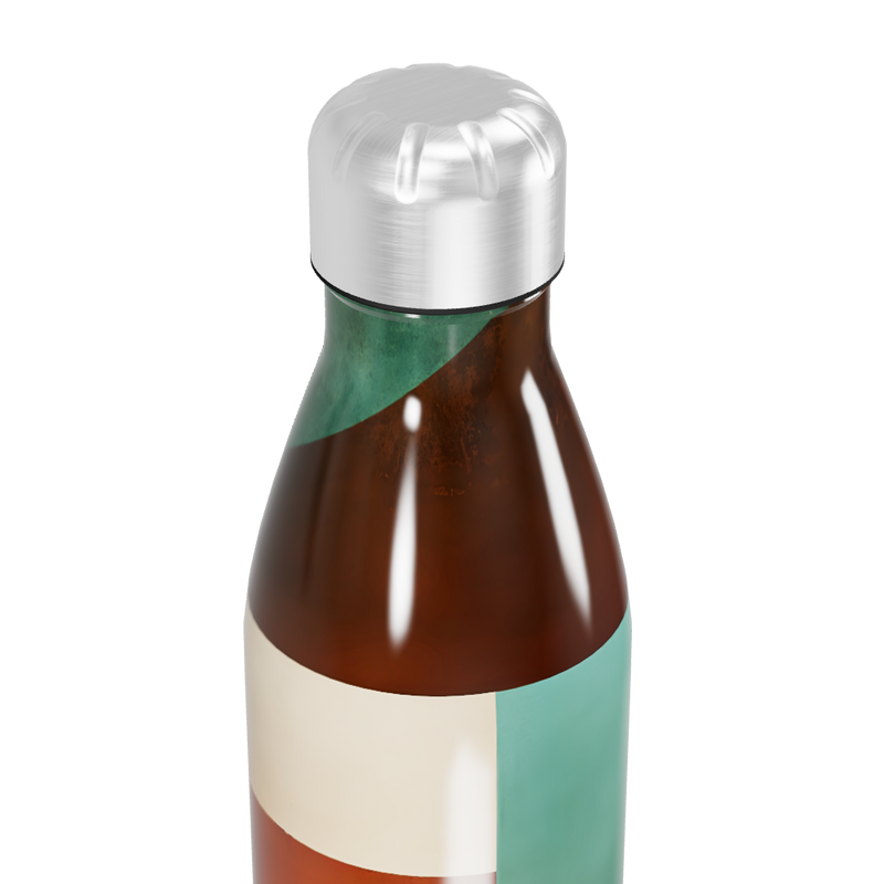 Garrafa Inox - Estampa Geométrica Colorida