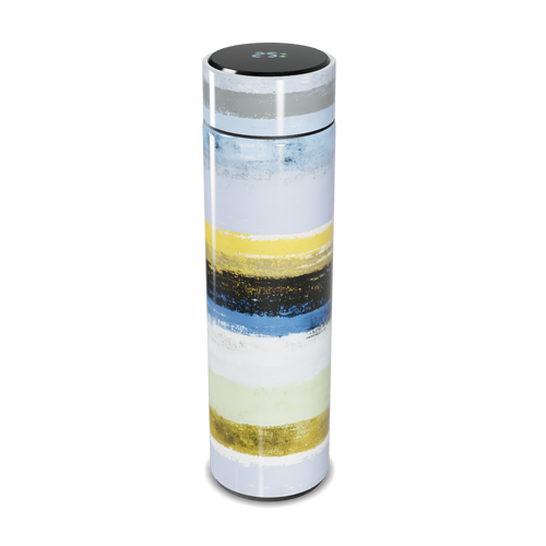 Garrafa Térmica Touch - Listras Coloridas Aço