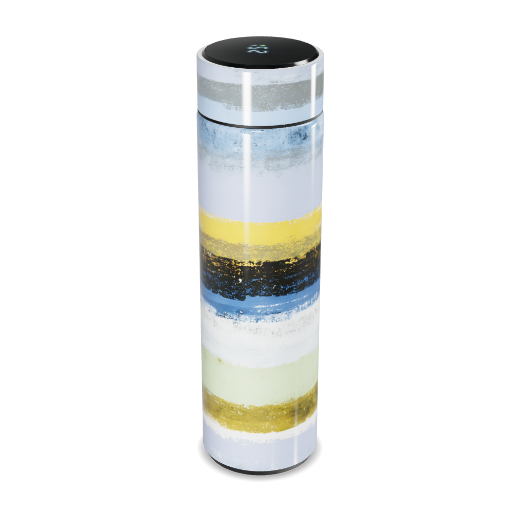 Garrafa Térmica Touch - Listras Coloridas Aço