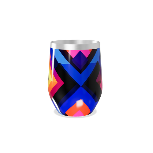 Copo Térmico Slim - Estampa Geométrica Colorida