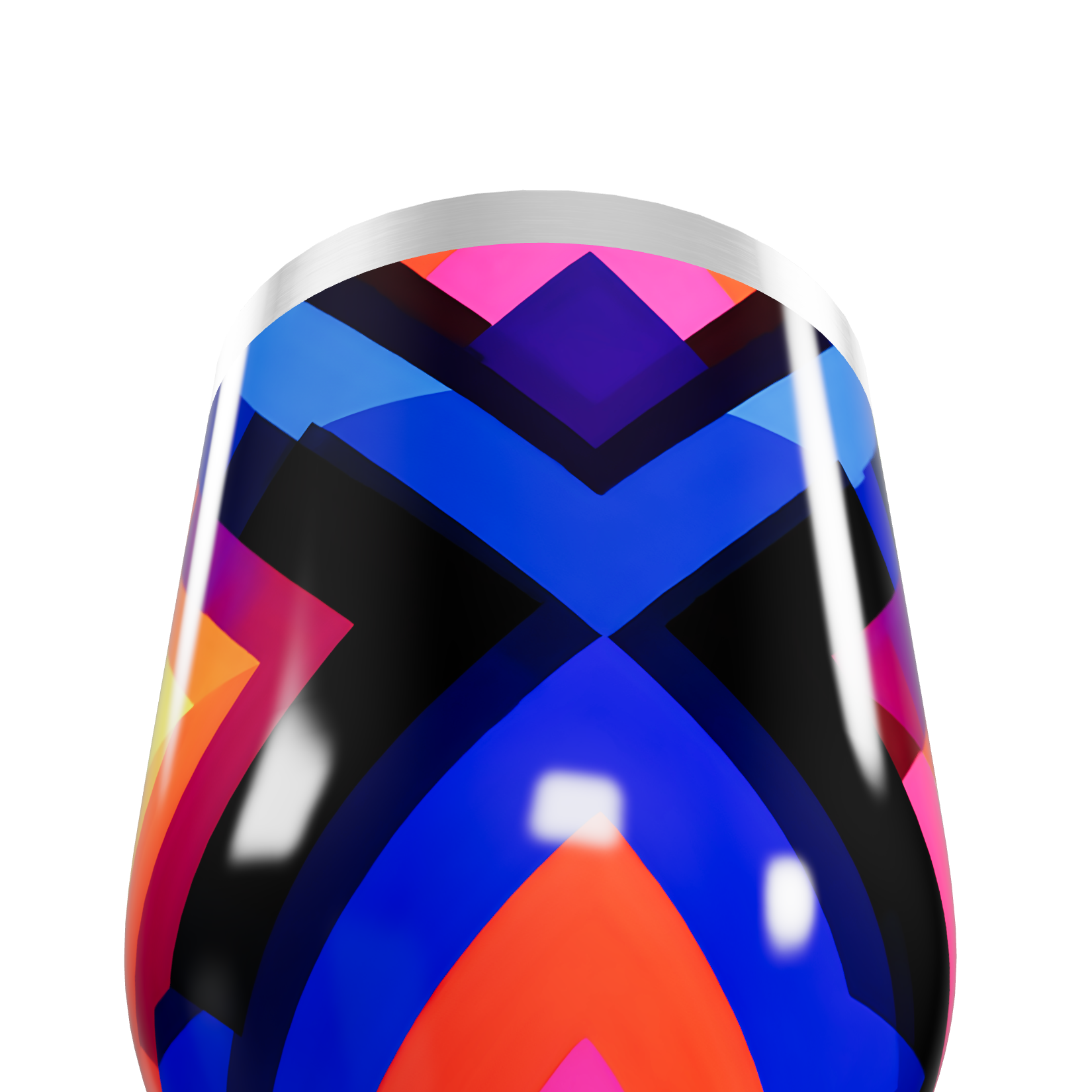 Copo Térmico Slim - Estampa Geométrica Colorida