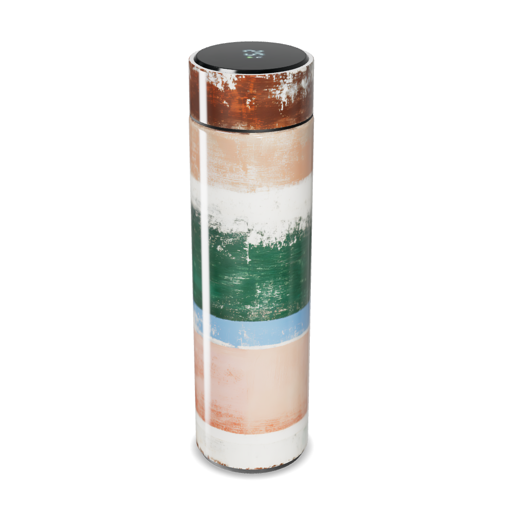 Garrafa Térmica Touch - Listras Multicoloridas