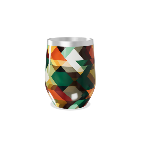 Copo Térmico Slim - Estampa Geométrica Colorida