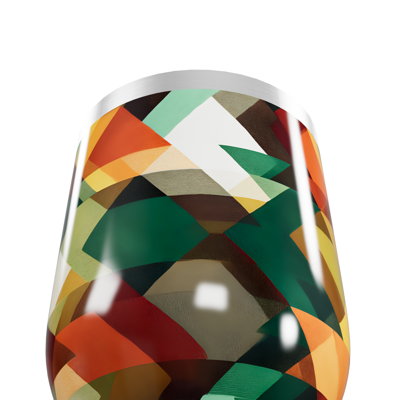 Copo Térmico Slim - Estampa Geométrica Colorida