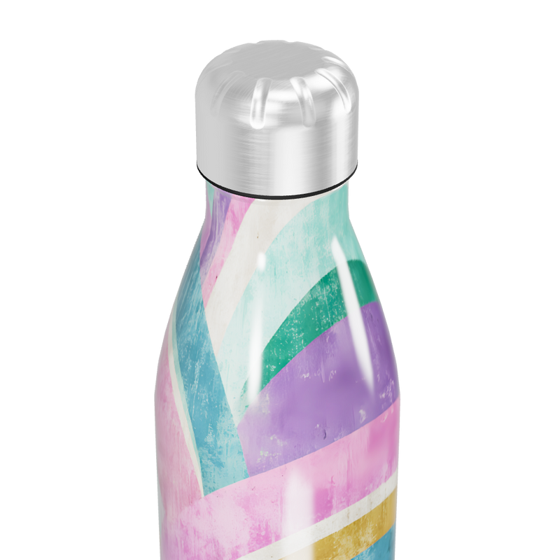 Garrafa Inox - Estampa Colorida Retrô