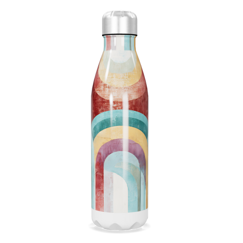 Garrafa Inox - Estampa Arcos Multicoloridos