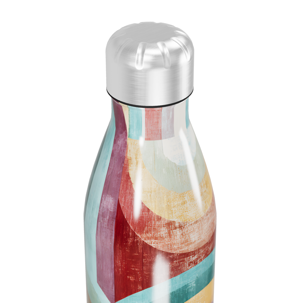 Garrafa Inox - Estampa Arcos Multicoloridos