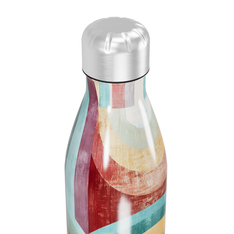 Garrafa Inox - Estampa Arcos Multicoloridos