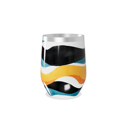 Copo Térmico Slim - Listras Coloridas Aço Inox