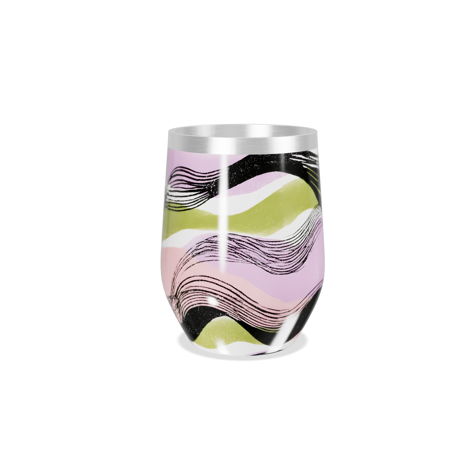 Copo Térmico Slim - Multicolorido Ondulado