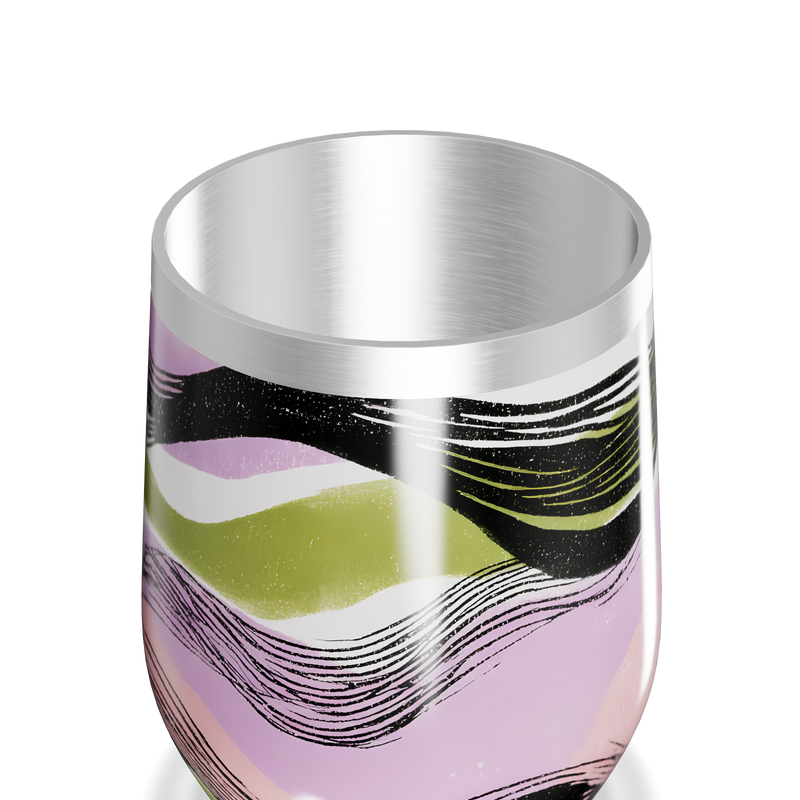 Copo Térmico Slim - Multicolorido Ondulado
