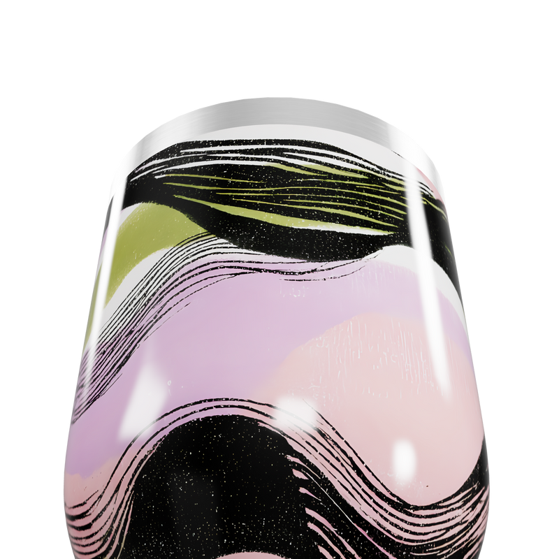 Copo Térmico Slim - Multicolorido Ondulado