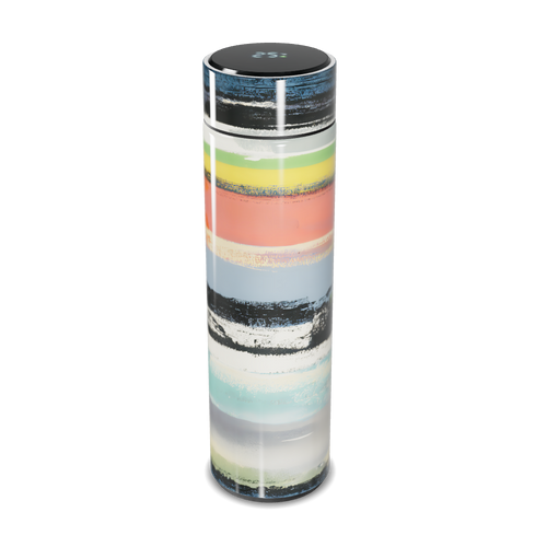 Garrafa Térmica Touch Listrada Multicolorida