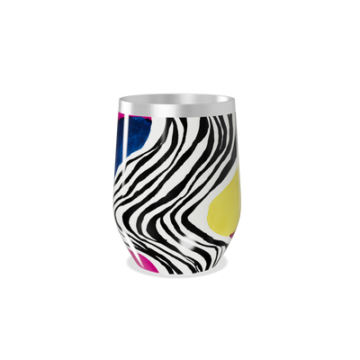 Copo Térmico Slim - Estampa Zebra Colorida