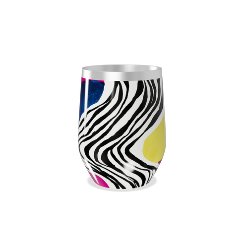 Copo Térmico Slim - Estampa Zebra Colorida