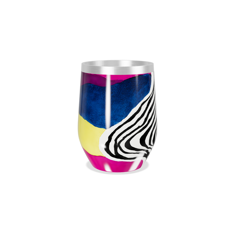 Copo Térmico Slim - Estampa Zebra Colorida