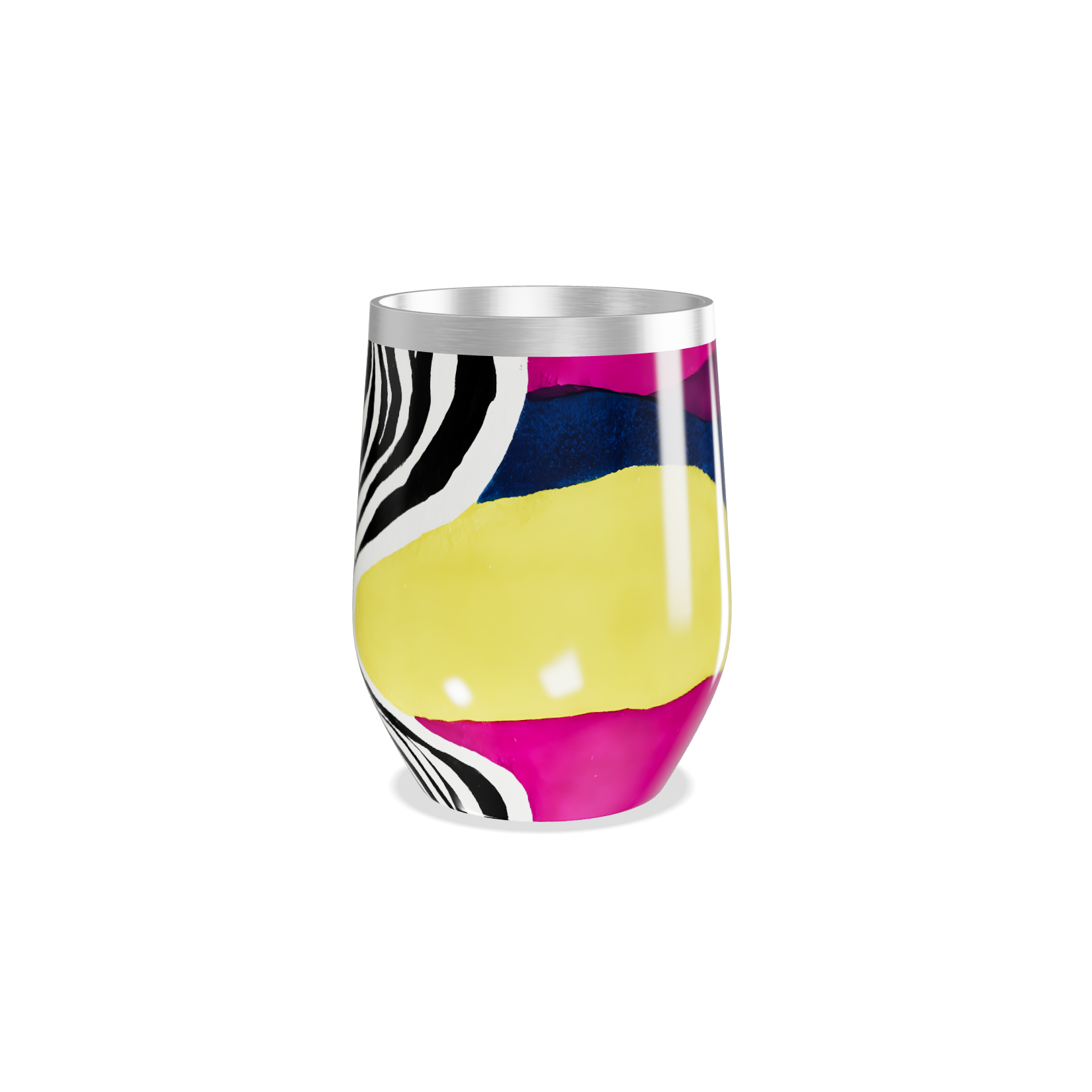 Copo Térmico Slim - Estampa Zebra Colorida